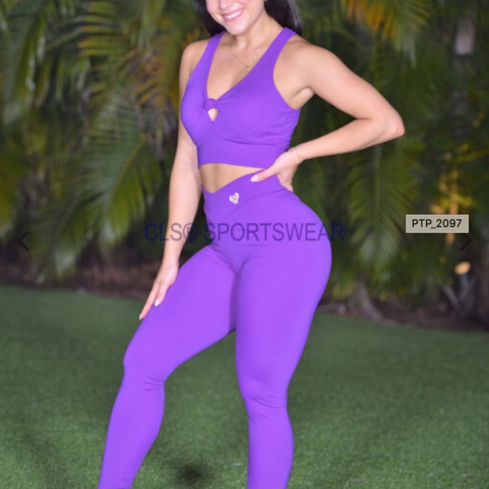 CLS SPORTSWEAR NC Shape High Waist Booty Scrunch Leggings - Size Small